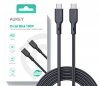 AUKEY CB-KCC102 kabel USB-C - USB-C 1.8m 100W PD 5A 20V kevlar + nylonowy oplot